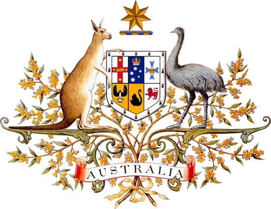 Aussie coat of arms